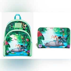 Loungefly Jungle Book Backpack and Wallet Matching Set